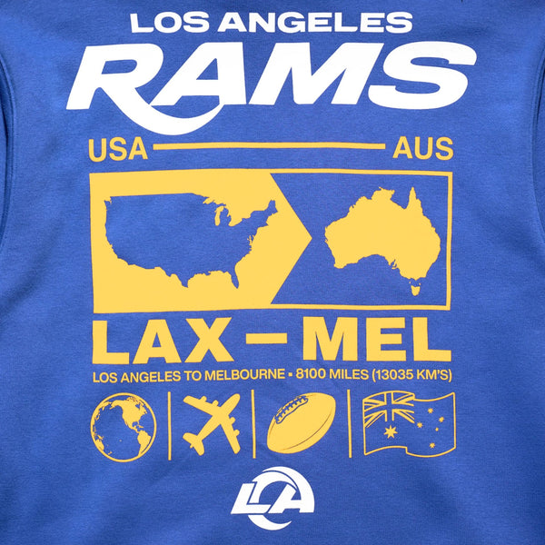 Los Angeles Rams LA to Melbourne Hoodie Charcoal - 5
