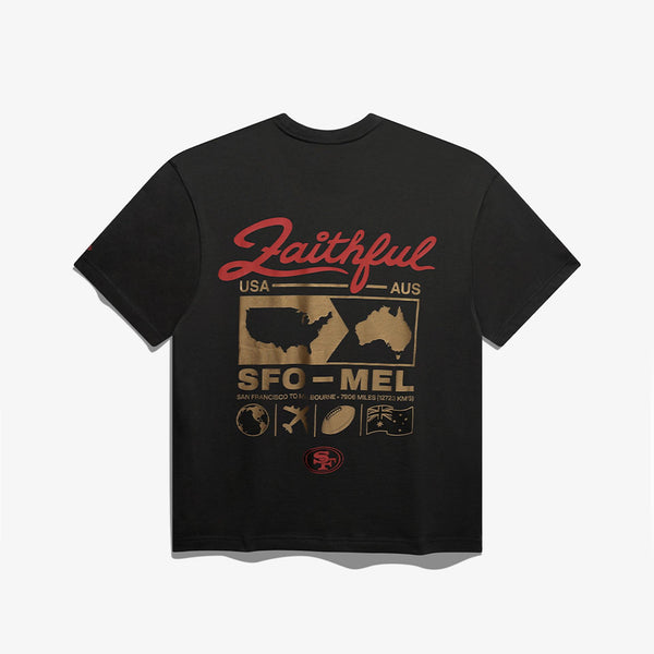 San Francisco 49ers SF to Melbourne T-Shirt Black - 2