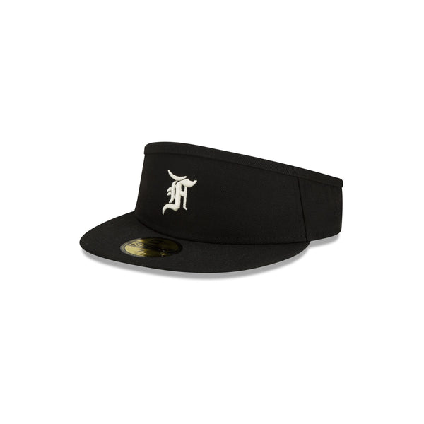 Fear Of God Essentials Black Fitted Visor New Era