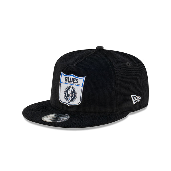 Carlton Blues Black Corduroy The Golfer Snapback New Era