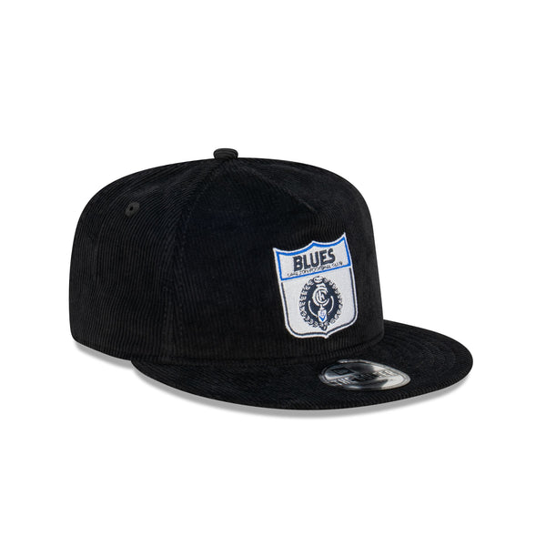 Carlton Blues Black Corduroy The Golfer Snapback
