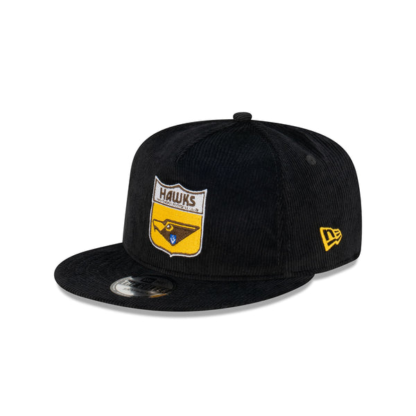 Hawthorn Hawks Black Corduroy The Golfer Snapback New Era