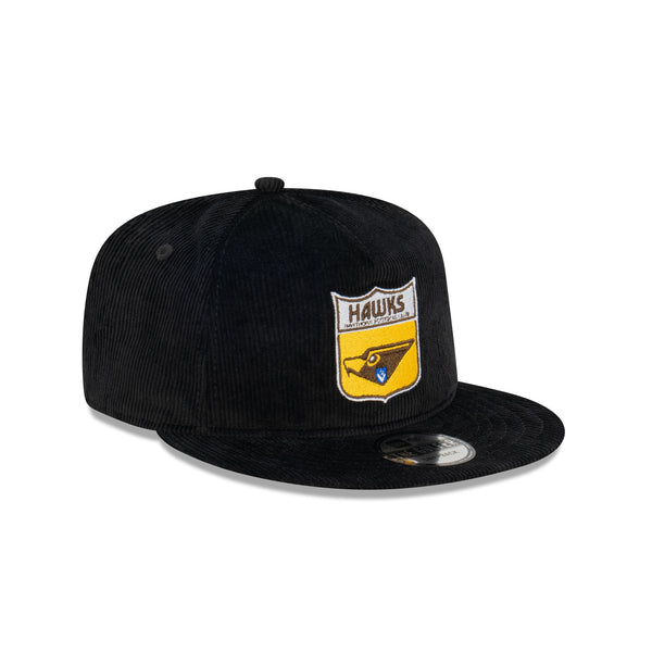 Hawthorn Hawks Black Corduroy The Golfer Snapback