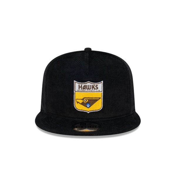 Hawthorn Hawks Black Corduroy The Golfer Snapback