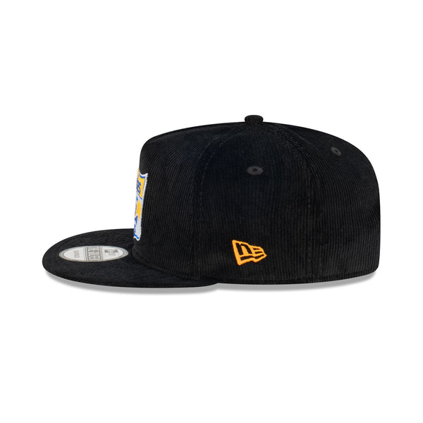 West Coast Eagles Black Corduroy The Golfer Snapback