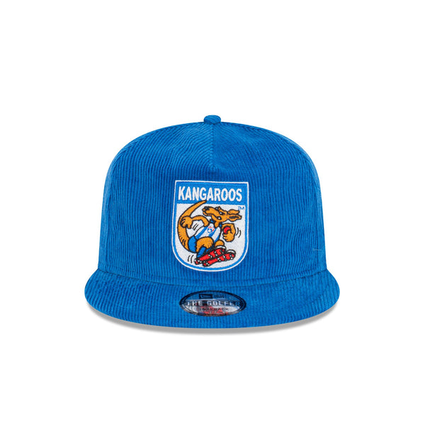 North Melbourne Kangaroos Mascot Corduroy The Golfer Snapback Hat