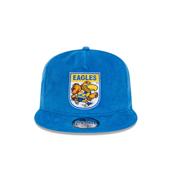 West Coast Eagles Mascot Corduroy The Golfer Snapback Hat