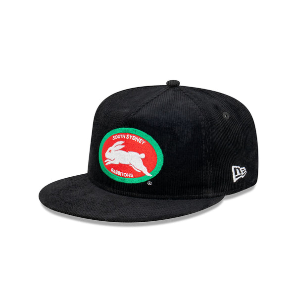 South Sydney Rabbitohs Black Corduroy The Golfer Snapback New Era