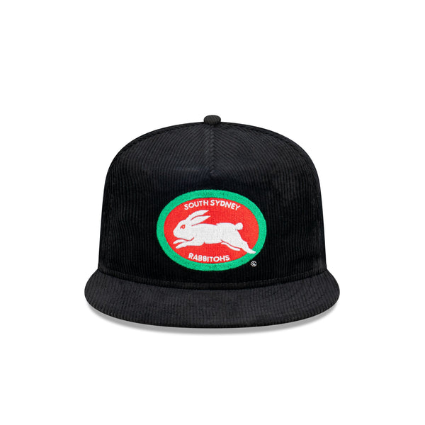 South Sydney Rabbitohs Black Corduroy The Golfer Snapback