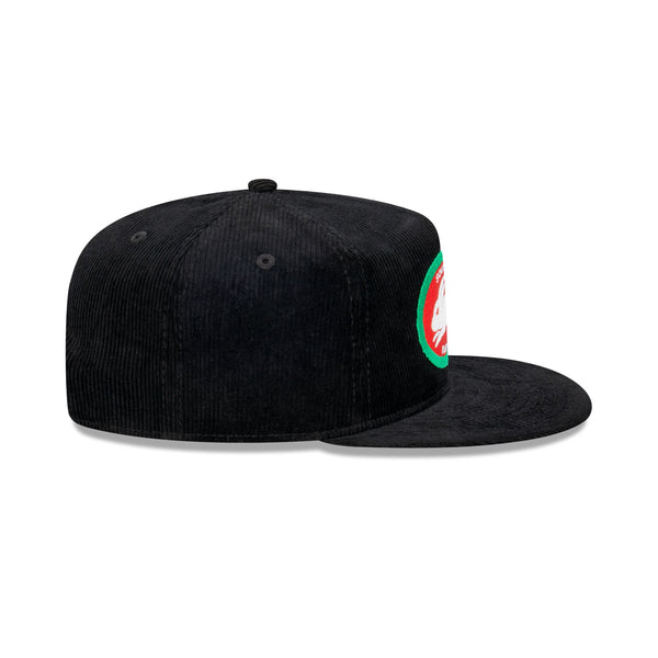 South Sydney Rabbitohs Black Corduroy The Golfer Snapback