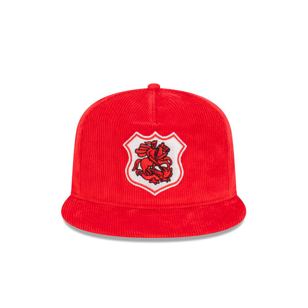 St George Illawarra Dragons Heritage Corduroy The Golfer Snapback Hat