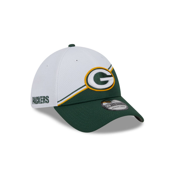 Green Bay Packers White Sideline 39THIRTY Stretch Fit
