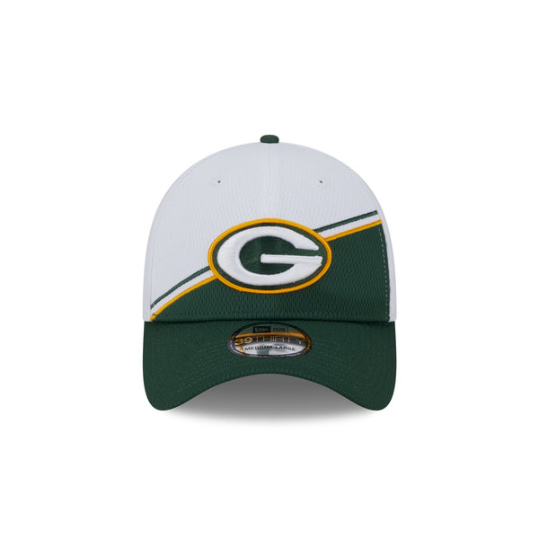 Green Bay Packers White Sideline 39THIRTY Stretch Fit