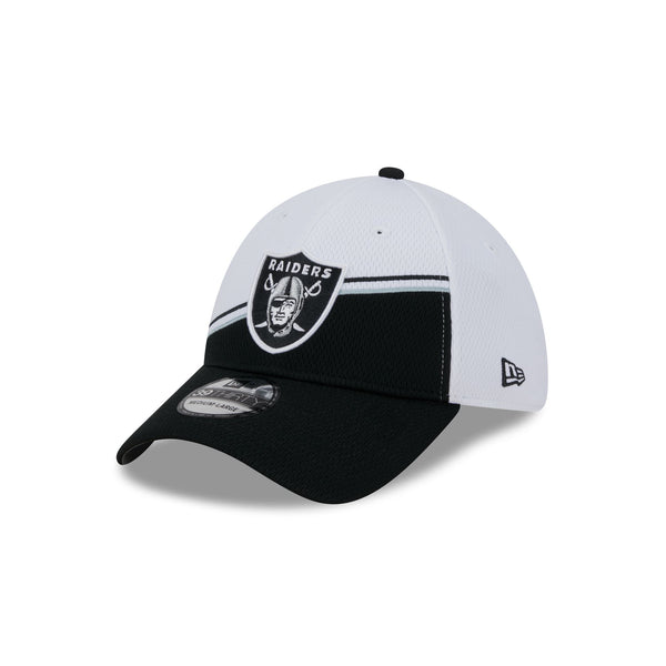 Las Vegas Raiders White Sideline 39THIRTY Stretch Fit New Era