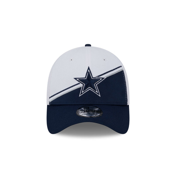 Dallas Cowboys White Sideline 39THIRTY Stretch Fit