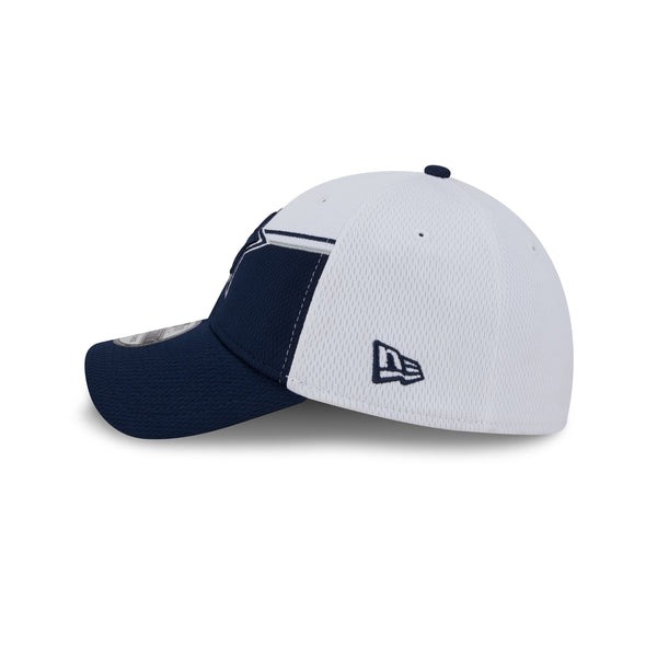 Dallas Cowboys White Sideline 39THIRTY Stretch Fit