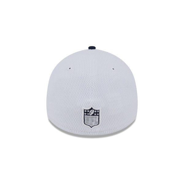 Dallas Cowboys White Sideline 39THIRTY Stretch Fit
