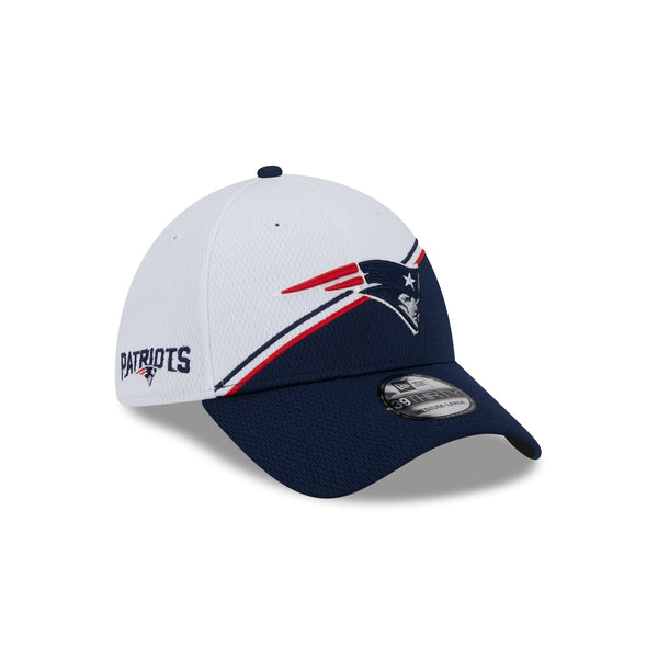 New England Patriots White Sideline 39THIRTY Stretch Fit