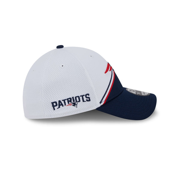 New England Patriots White Sideline 39THIRTY Stretch Fit