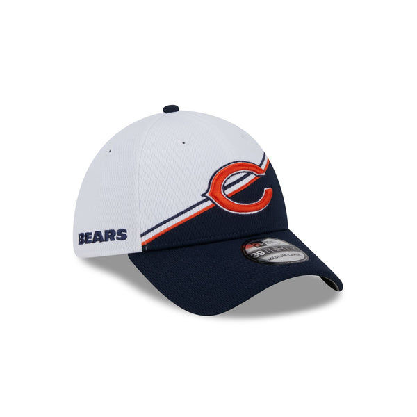 Chicago Bears White Sideline 39THIRTY Stretch Fit