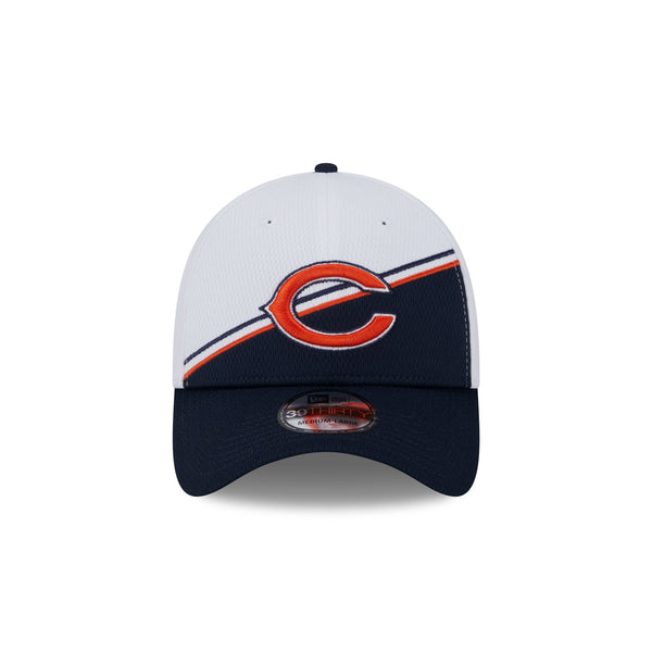 Chicago Bears White Sideline 39THIRTY Stretch Fit