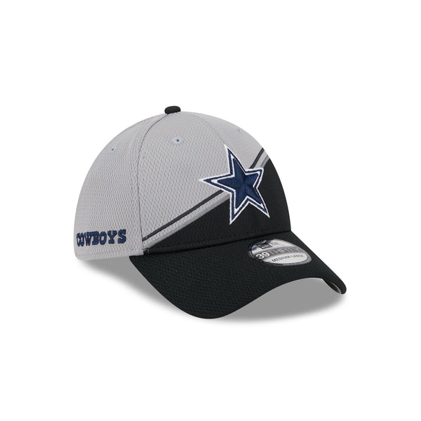 Dallas Cowboys Grey Sideline 39THIRTY Stretch Fit