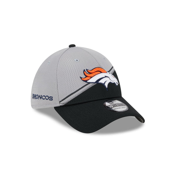 Denver Broncos Grey Sideline 39THIRTY Stretch Fit