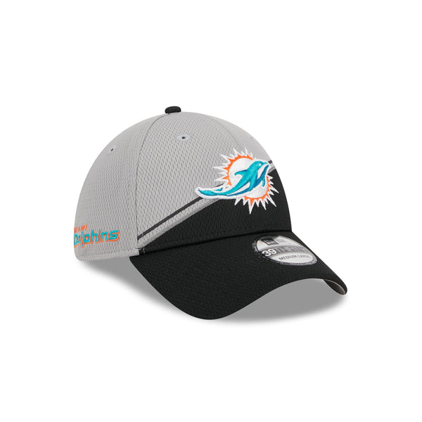 Miami Dolphins Grey Sideline 39THIRTY Stretch Fit