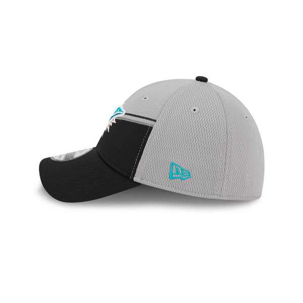 Miami Dolphins Grey Sideline 39THIRTY Stretch Fit