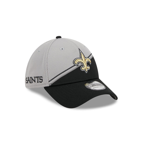 New Orleans Saints Grey Sideline 39THIRTY Stretch Fit