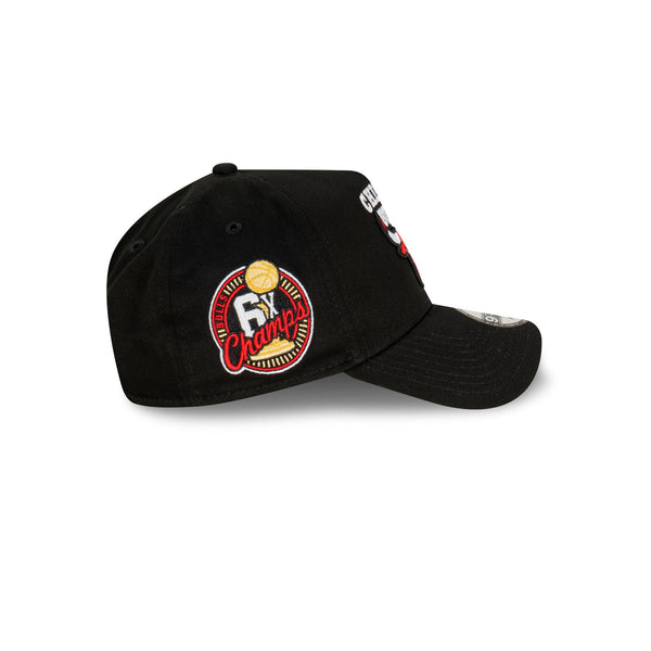 Chicago Bulls Champs Black 9FORTY A-Frame Snapback