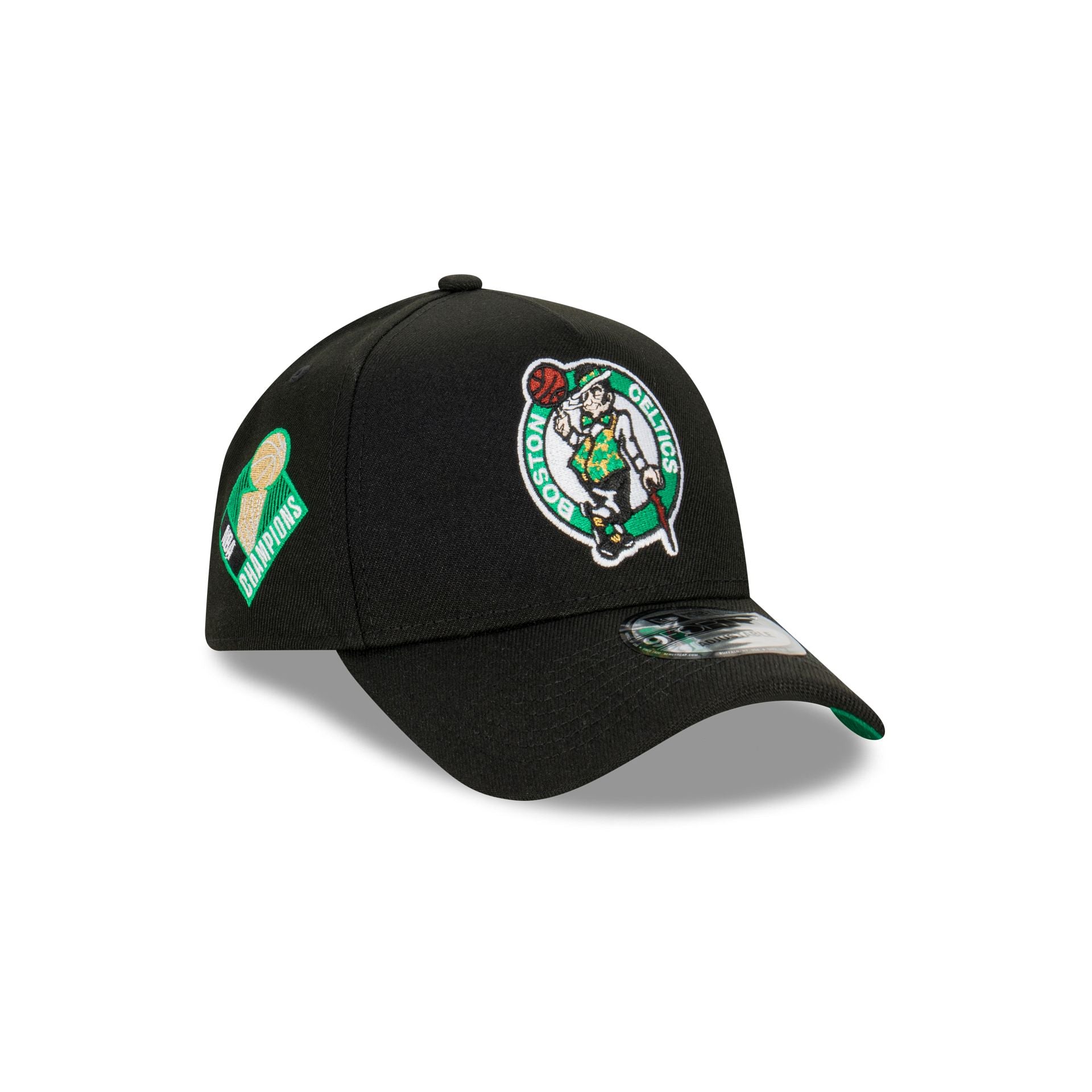 Boston Celtics Champs Larry O Brien 9FORTY A Frame Snapback Hat