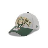 Milwaukee Bucks Tip-Off 2023 Grey 39THIRTY Stretch Fit New Era