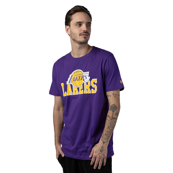 Los Angeles Lakers Tip-Off 2023 Official Team Colours T-Shirt New Era