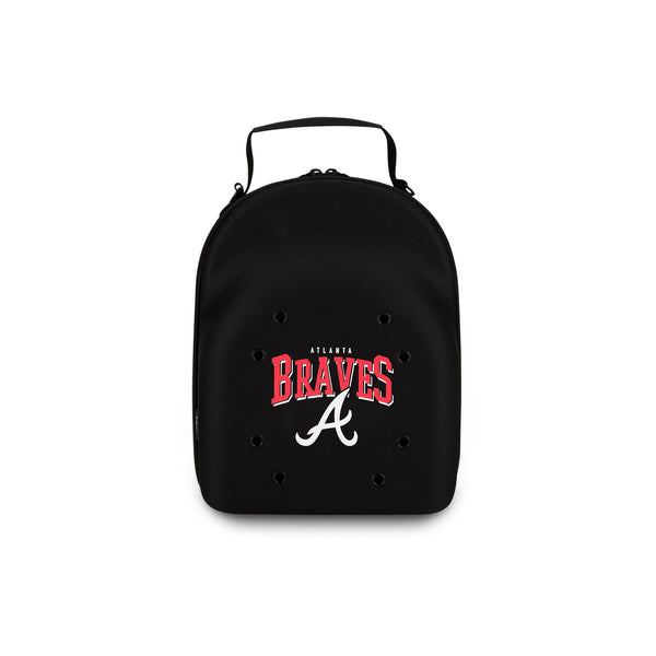 Atlanta Braves Old School Script Black 6 Pack Cap Carrier