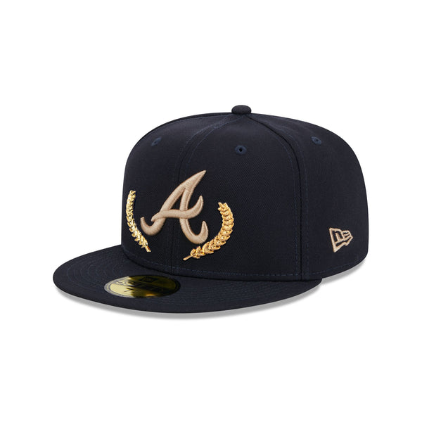 Atlanta Braves Gold Leaf 59FIFTY Fitted