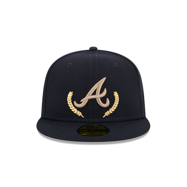 Atlanta Braves Gold Leaf 59FIFTY Fitted