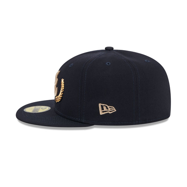Atlanta Braves Gold Leaf 59FIFTY Fitted