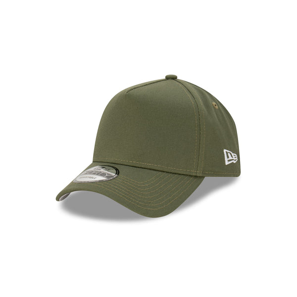 New Era Essentials Blank Olive 9FORTY A-Frame Snapback New Era