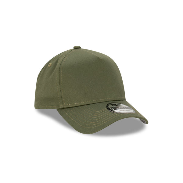 New Era Essentials Blank Olive 9FORTY A-Frame Snapback