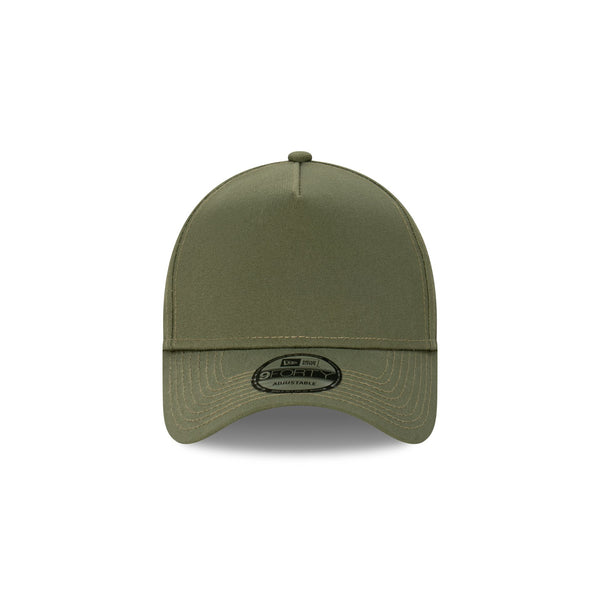 New Era Essentials Blank Olive 9FORTY A-Frame Snapback