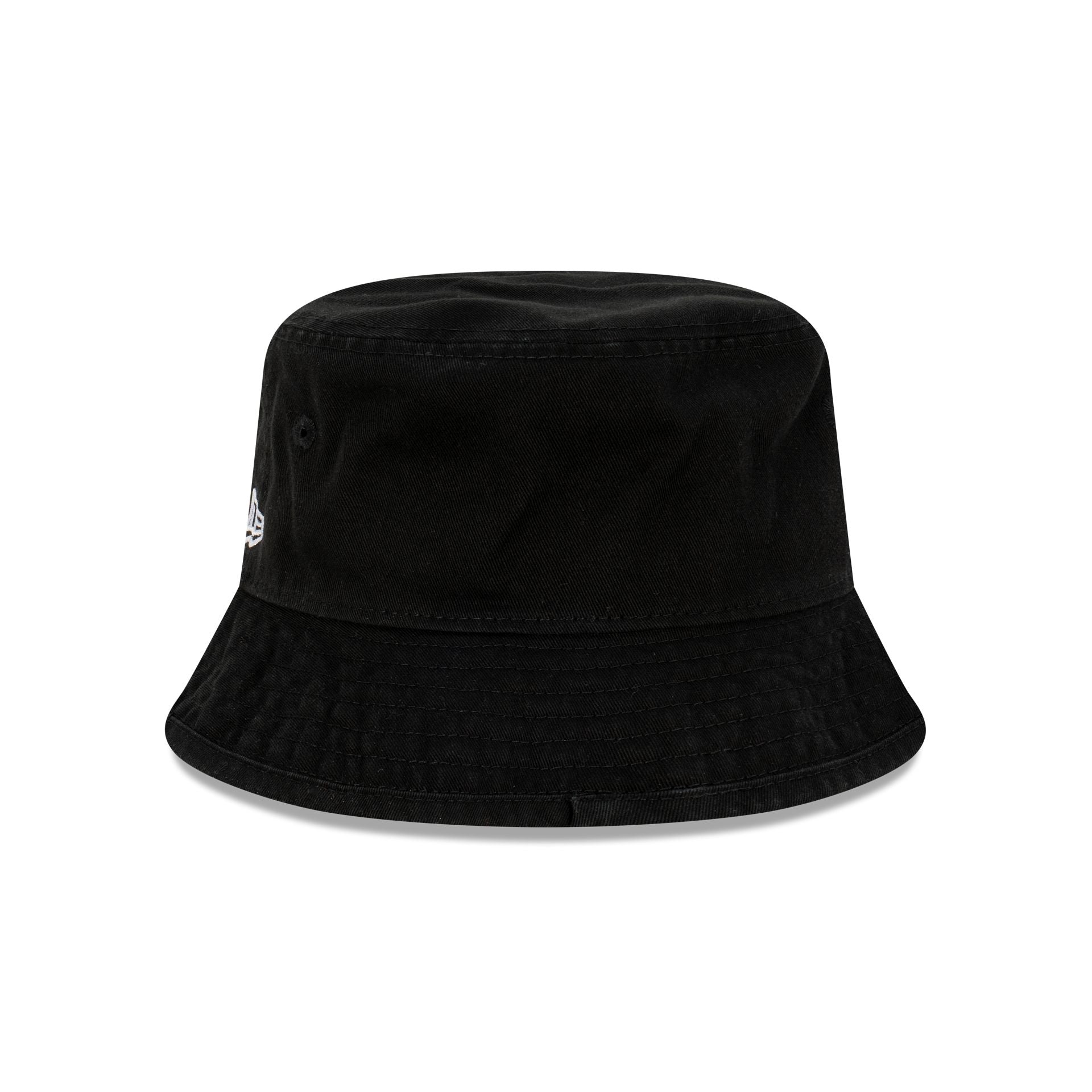 Kids black shop bucket hat