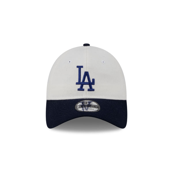 Los Angeles Dodgers Plaid 9TWENTY Leather Strap