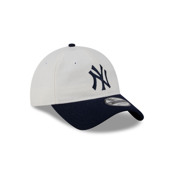New York Yankees Plaid 9TWENTY Leather Strap