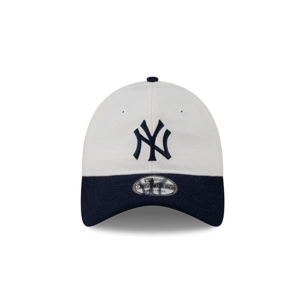New York Yankees Plaid 9TWENTY Leather Strap
