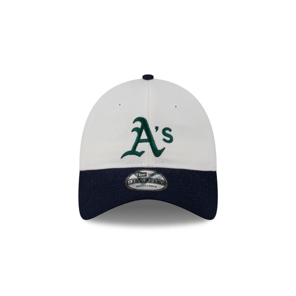 Oakland Athletics Plaid 9TWENTY Leather Strap