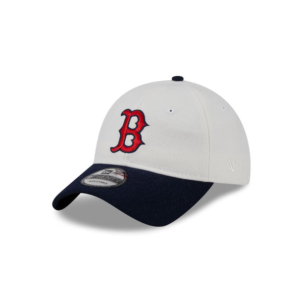 Boston Red Sox Plaid 9TWENTY Leather Strap New Era