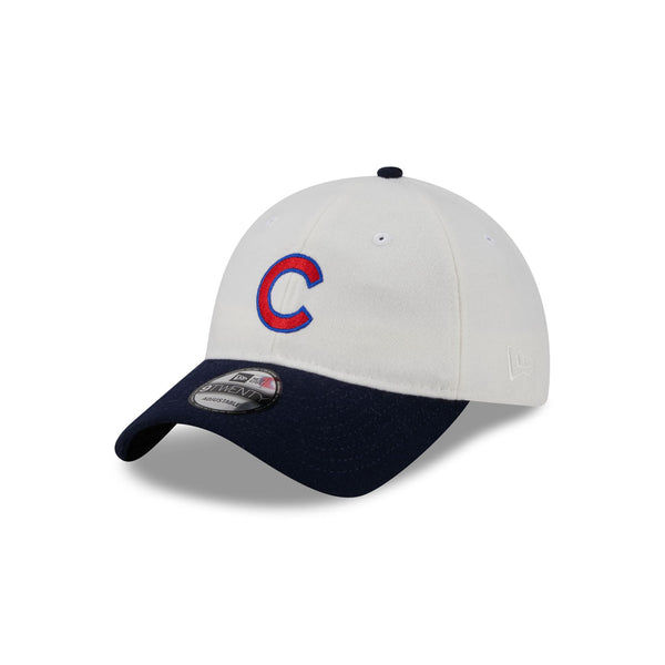 Chicago Cubs Plaid 9TWENTY Leather Strap New Era