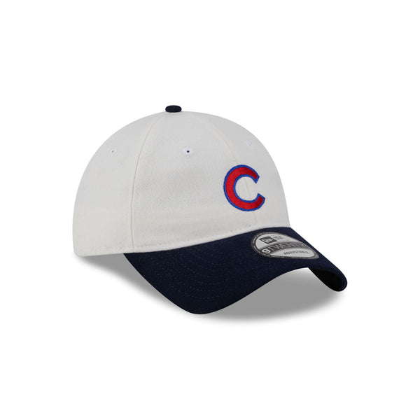 Chicago Cubs Plaid 9TWENTY Leather Strap