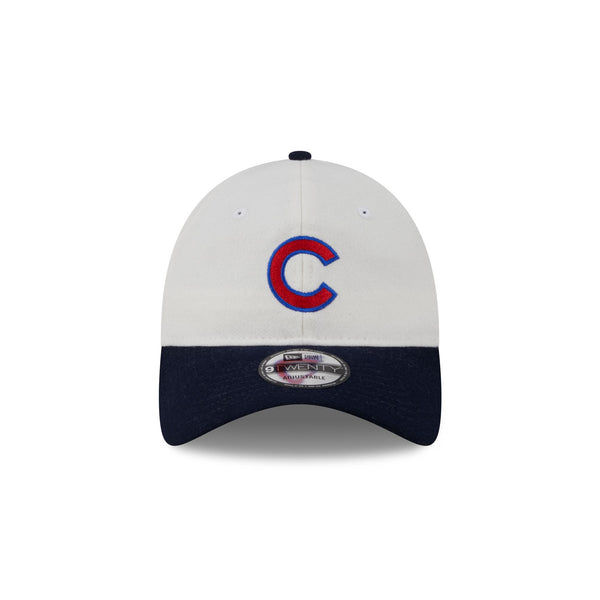 Chicago Cubs Plaid 9TWENTY Leather Strap